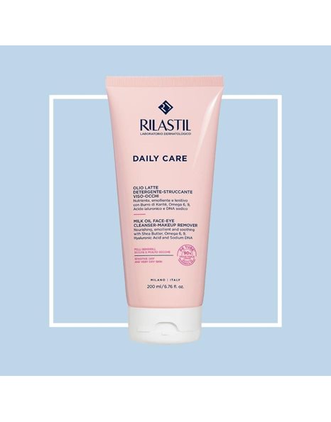 Rilastil Γαλάκτωμα Ντεμακιγιάζ Daily Care για Ξηρές Επιδερμίδες 200ml