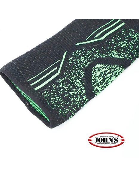 John's 22370 Αγκώνας Ελαστικός E-Force σε Μαυρο Χρώμα Μέγεθος:Medium 1τμχ