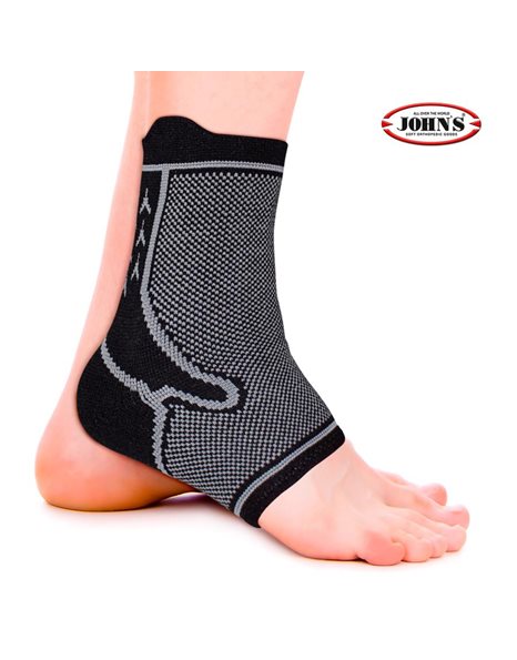 John's 22425 Επιστραγαλίδα Ankle Protector E-Force Μαυρο Μέγεθος:Medium 1 τμχ