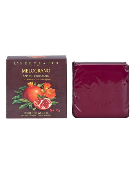 L'Erbolario Melograno  Αρωματικό Σαπούνι με Άρωμα Ρόδι, 100gr