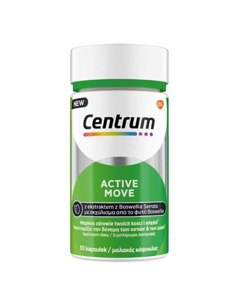 Centrum Active Move Πολυβιταμίνες για την Δύναμη των Οστών & των Μυών 30 Μαλακές Κάψουλες