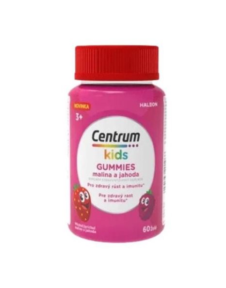 Centrum Kids Gummies Παιδική Πολυβιταμίνη Γεύση Φράουλα Βατόμουρο 60 ζελεδάκια