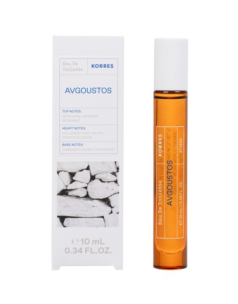 Korres Avgoustos Eau De Toilette Άρωμα σε Μορφή Roll-On 10ml