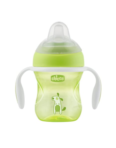 Chicco Ποτηράκι Εκπαιδευτικό Transition Cup 4m+ 200ml 1τεμ Κίτρινο