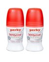 Perky Sensitive Silk Deodorant Roll On Αποσμητικό σε Roll-On 2x50ml (1+1Δώρο) 