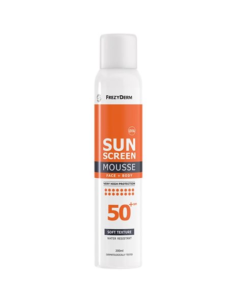 Frezyderm Sunscreen Face & Body Mousse /Αντηλιακός Αφρός Προσώπου & Σώματος SPF50+ ,200ml 