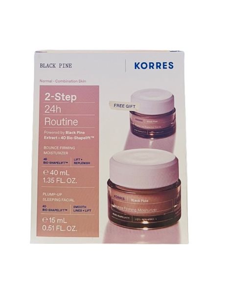 Korres Μαύρη Πεύκη 4D Κρέμα Ημέρας Κανονικές/Μικτές Επιδερμίδες 40ml & Κρέμα Νύχτας 15ml 