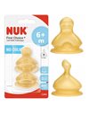 Nuk Fist Choice+ Θηλή Καουτσούκ 6+ Μηνών Medium, 2τμχ