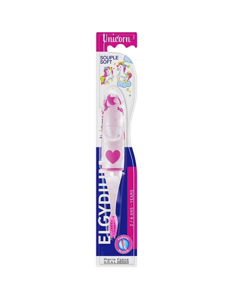 Elgydium Kids Unicorn Soft,Μαλακή Παιδική Οδοντόβουρτσα 2-6 Χρονών 1τμχ