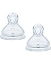 Nuk First Choice Plus Flow Control Θηλές από Σιλικόνη Μικρής Ροής 6-18m, 2 Τεμάχια