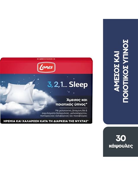 Lanes 3,2,1.. Sleep Συμπλήρωμα για Για Άμεσο & Ποιοτικό Ύπνο 30 κάψουλες