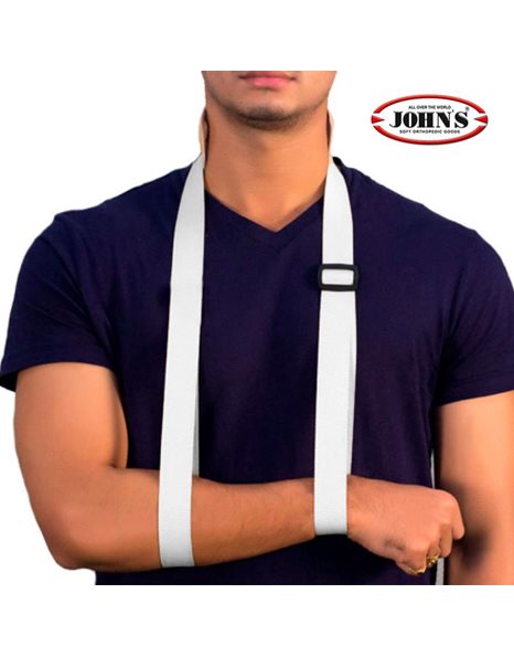 John's Arm Sling 12590 Αορτήρας Χειρός Λευκό One Size 1τμχ