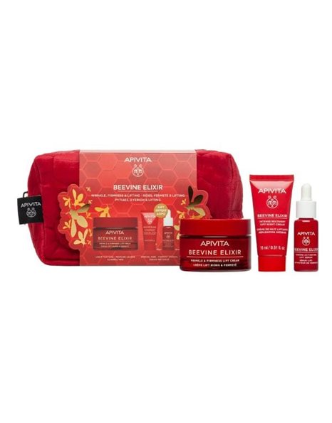 Apivita Promo Beevine Elixir Cream Ελαφριάς Υφής 50ml & Night Cream 15ml & Serum 10ml