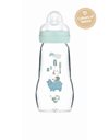 Mam Feel Good Γυάλινο Μπιμπερό Forest Αγόρι 260ml Μπλε απο 2+μηνών (375SB) 1τμχ