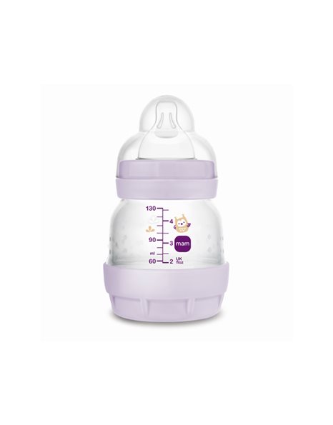 MAM Easy Start Anti Colic Πλαστικό Μπιμπερό για Κορίτσι για 0+ Μηνών, 130ml  353SG Λιλά 1 τμχ