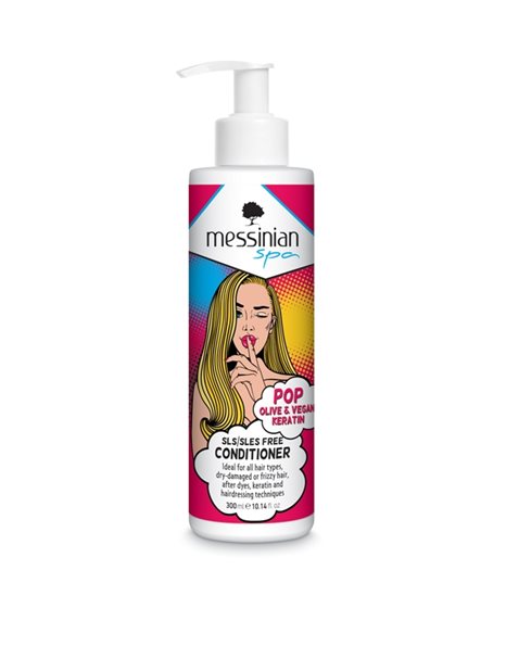 Messinian Spa Conditioner Pop Olive + Vegan Keratin Μαλακτική Κρέμα Μαλλιών 300ml