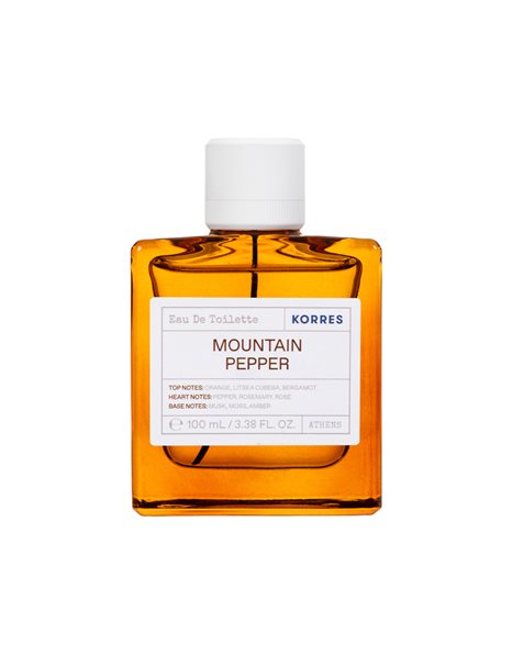 Korres Eau de Toilette Mountain Pepper - Ανδρικό Άρωμα Περγαμόντο & Κορίανδρο100ml