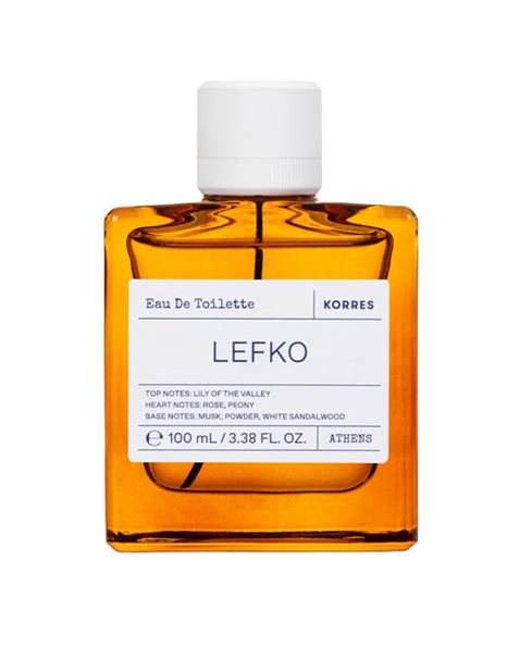 Korres Lefko Eau de Toilette Γυναικείο Άρωμα με Νότες Τριαντάφυλλου & Παιώνιας 100ml