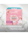 Gillette Venus ComfortGlide Spa Breeze,Ανταλλακτικές Κεφαλές με 3 Λεπίδες και Λιπαντική Ταινία 4 Τμχ