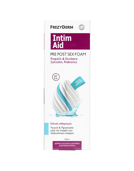 Frezyderm Intim Aid Pre Post Sex Foam Ph 4,5 Αφρός Καθαρισμού Για Ευαίσθητη Περιοχή 100ml