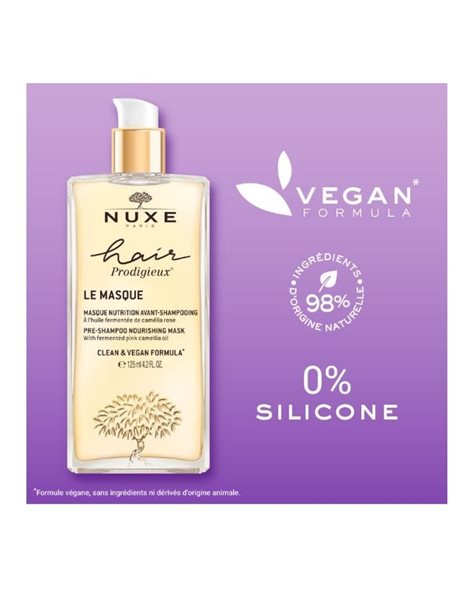 Nuxe Hair Prodigieux Μάσκα Θρέψης Πριν Το Σαμπουάν 125ml.