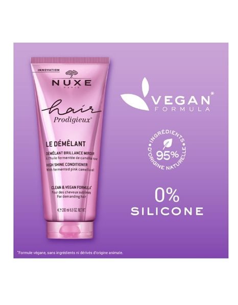 Nuxe Hair Prodigieux High Shine Conditioner Μαλακτική Κρέμα Λάμψης 200ml
