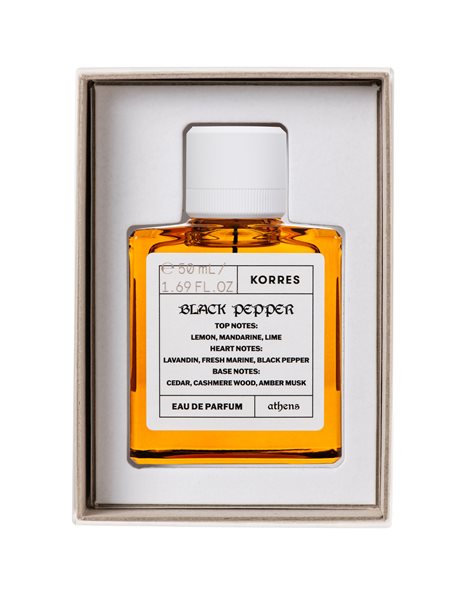 Korres Black Pepper Eau de Parfum Ανδρικό Άρωμα με Νότες Μαύρου Πιπεριού 50ml