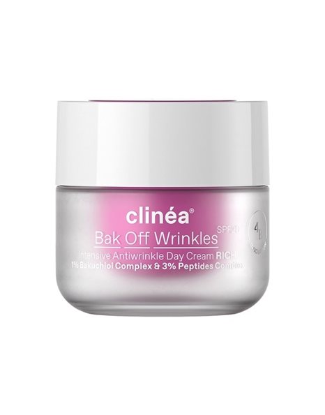 Clinea Bak Off Wrinkles Rich SPF20 Αντιγηραντική Κρέμα Ημέρας Βελούδινης Υφής 50ml.