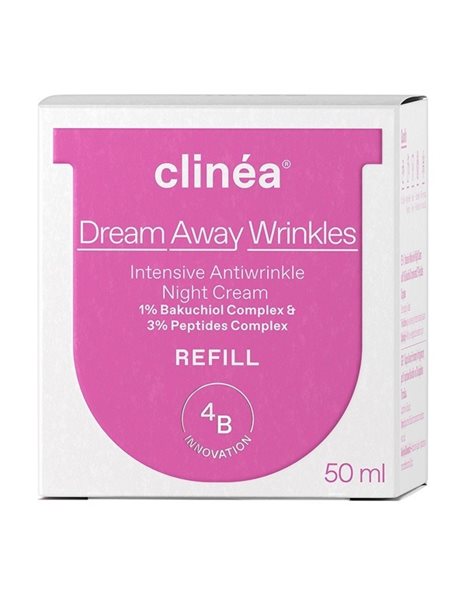 Clinea Dream Away Wrinkles Refill Αντιγηραντική Κρέμα Νυκτός 50ml