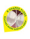 Dentek Cross Flosser Plant-Based Unique X Shaped Floss Οδοντικό Νήμα Picks 36 Τεμάχια