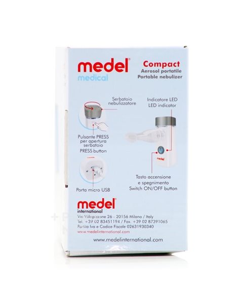  Medel Medical Medel Compact Portable Nebulizer - Φορητός Νεφελοποιητής 1 τεμάχιο