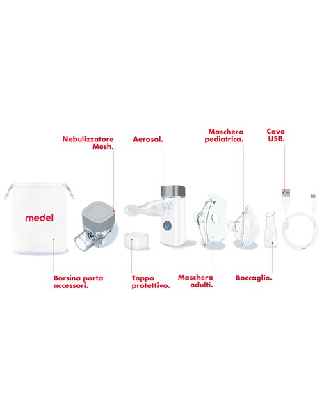  Medel Medical Medel Compact Portable Nebulizer - Φορητός Νεφελοποιητής 1 τεμάχιο