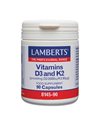 Lamberts Vitamins D3 + K2 2000 IU/90 μg 90 κάψουλες