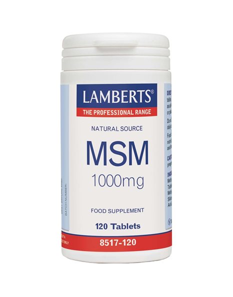 Lamberts MSM 1000mg  - Συμπλήρωμα για την Υγεία Αρθρώσεων & Οστών  120tabs
