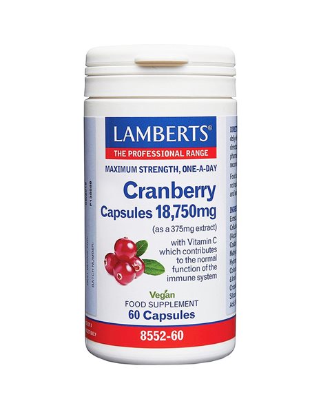 Lamberts Cranberry Tablets 18,750mg - Φόρμουλα Υγείας Ουροποιητικού Συστήματος 60caps