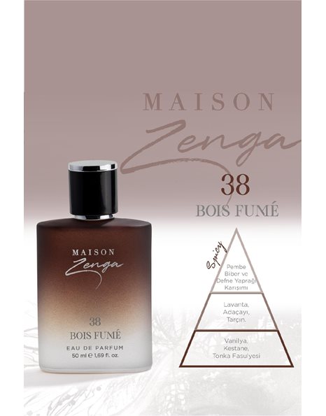 Isabelle Dupont MAISON ZENGA Eau De Perfume for Men BOIS FUME No 38 50ml