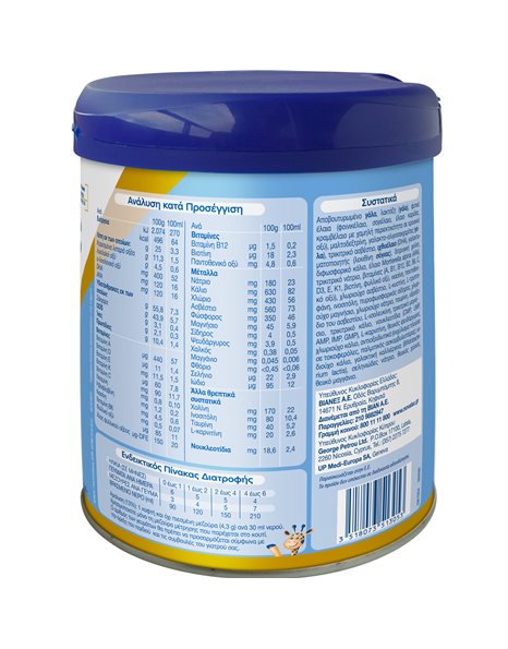 Novalac Premium 1- Βρεφικό Γάλα 1ης Βρεφικής Ηλικίας Με Συμβιωτικά (0 - 6 Μηνών)  800gr