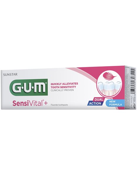 Gum Sensivital+ Toothpaste Οδοντόκρεμα Κατάλληλη Για Ευαίσθητα Ούλα & Δόντια 75ml