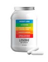 Amhes Losebig 500mg Συμπλήρωμα για Αδυνάτισμα 90 κάψουλες Apple Cider