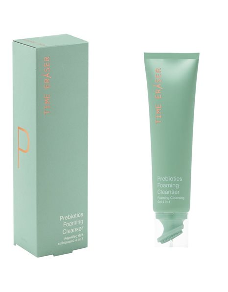 Medisei Time Eraser Prebiotics Foaming Cleanser Gel Καθαρισμού Προσώπου 140ml