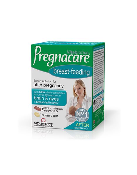 Vitabiotics Συμπλήρωμα Διατροφής για Θηλάζουσες Μητέρες Pregnacare Breast-feeding 56+28 caps