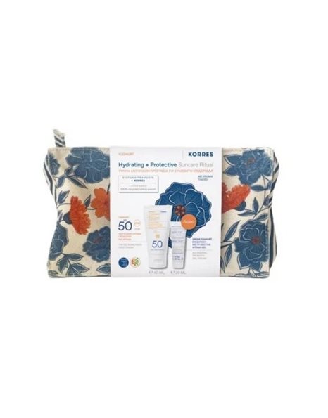 Korres Set Αντηλιακή Κρέμα Προσώπου με Χρώμα SPF50 50ml & Δώρο Ενυδάτωση με Προβιοτικά Κρέμα-Gel20ml