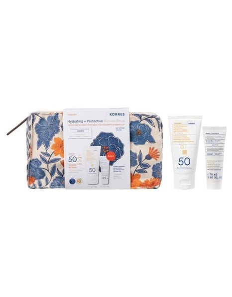 Korres Set Αντηλιακή Κρέμα Προσώπου με Χρώμα SPF50 50ml & Δώρο Ενυδάτωση με Προβιοτικά Κρέμα-Gel20ml