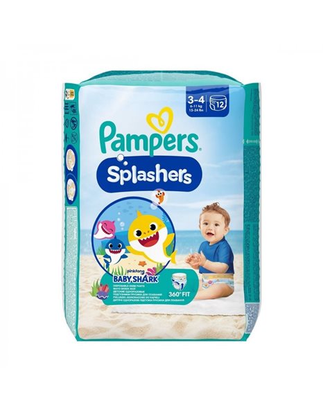 Pampers Πάνες Μαγιό Splashers No. 3 για 6-11kg 12τμχ