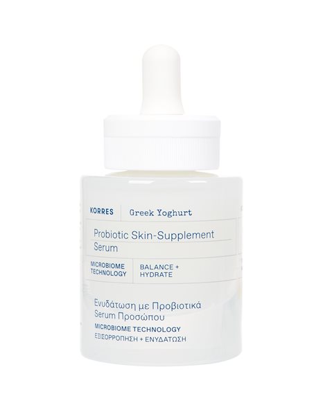 Korres PromoGreek Yoghurt Nourishing Probiotic Gel Cream,40ml & Probiotic Skin-Supplement Serum,15ml