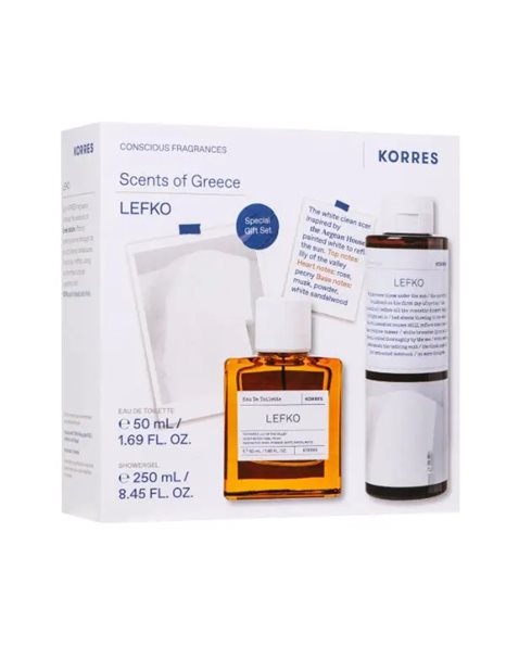 Korres Promo Lefko Eau de Toilette Γυναικείο Άρωμα 50ml & Lefko Αφρόλουτρο 250ml