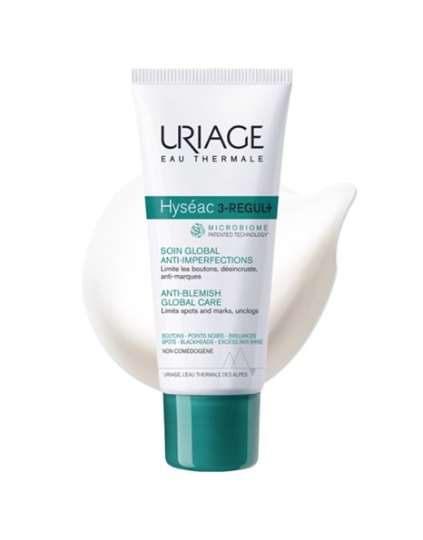 Uriage Hyseac 3-REGUL+ Anti-Blemish Global Care Ολοκληρωμένη Φροντίδα κατά των Ατελειών, 40ml