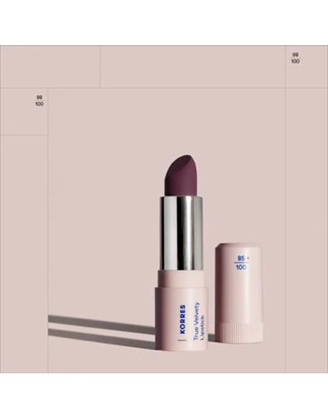 Korres True Velvety Lipstick Semi-matte Κραγιόν με Κρεμώδη Υφή και Πλούσιο Χρώμα Ν.29 Deep Berry,3g