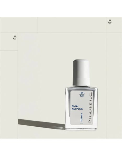 Korres No No Nail Polish Βερνίκι Νυχιών Μακράς Διαρκείας 75 Foggy Blue 11 mL