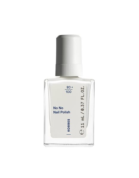 Korres No No Nail Polish Βερνίκι Νυχιών Μακράς Διαρκείας 01 Pure White 11 mL